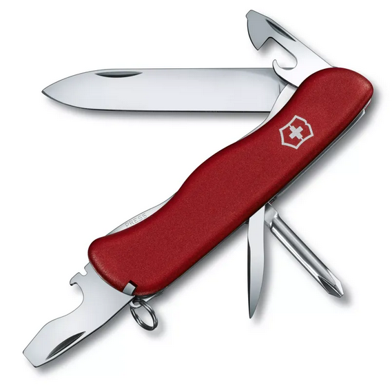 Swiss Army Adventurer Multitool, 11 Tools, Red, 0.8453