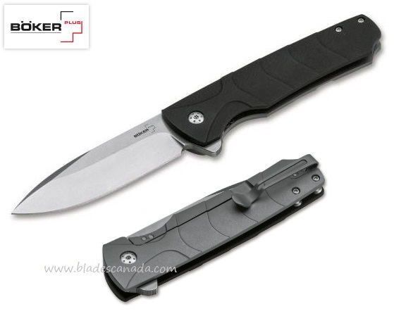 Boker Plus Ridge Framelock Flipper Folding Knife, D2, G10/Stainless, 01BO262