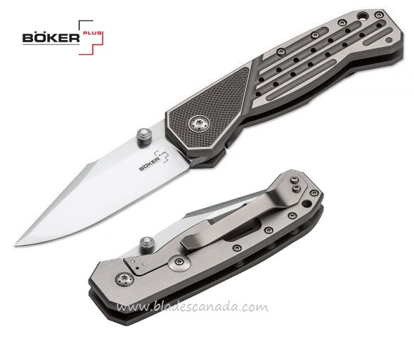 Boker Plus Scoundrel Gen 2 Framelocl Folding Knife, VG10, Titanium, 01BO761