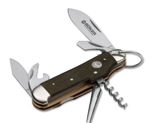 BOKER KNIVES Oak Series Gents Steel Blade Oak Wood Folding Knife