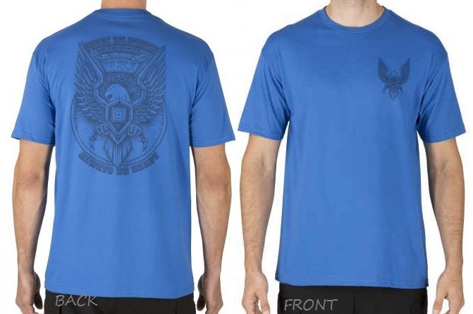 5.11 Eagle Rock T-Shirt - Royal Blue [Clearance Size S]