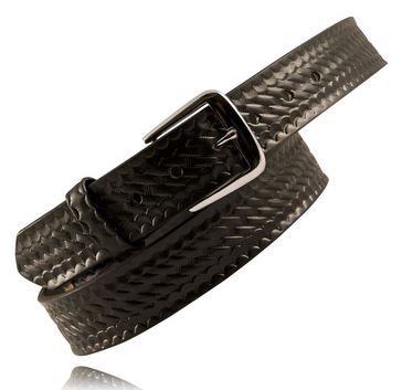 Boston Leather 6582 1.5" Traditional Off Duty Belt - Basketweave [Clearance 30" Only Size XSmall]