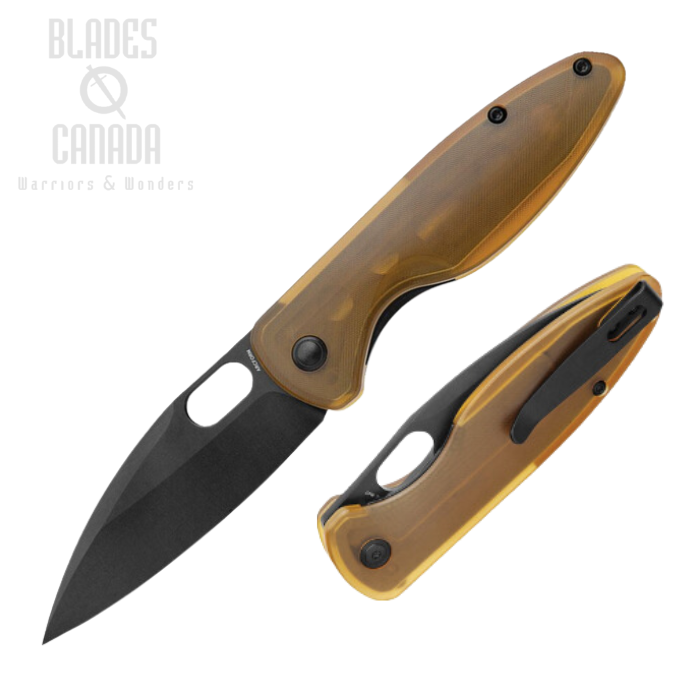 Arcform Sabre Folding Knife, CPM 20CV Black, Ultem Handle, ARC0149