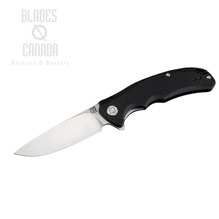 Artisan Cutlery Mini Tradition Flipper Folding Knife, D2, G10 Black, 1702PSBKF (image for) Artisan Cutlery Mini Tradition Flipper Folding Knife, D2, G10 Black, 1702PSBKF