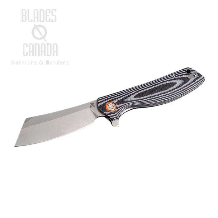 Artisan Cutlery Tomahawk Flipper Framelock Knife, D2, G10 Black/White, 1815P-BGC (image for) Artisan Cutlery Tomahawk Flipper Framelock Knife, D2, G10 Black/White, 1815P-BGC