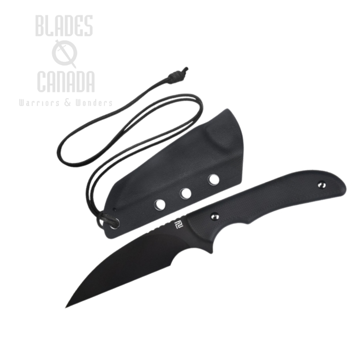 Artisan Cutlery Sea Snake Fixed Blade Knife, AR-RPM9 Black, G10 Black, 1842B-BBK Artisan Cutlery Sea Snake Fixed Blade Knife, AR-RPM9 Black, G10 Black, 1842B-BBK