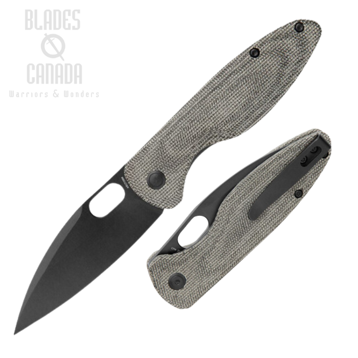 Arcform Sabre Folding Knife, CPM 20CV Black, Micarta Black, ARC0151