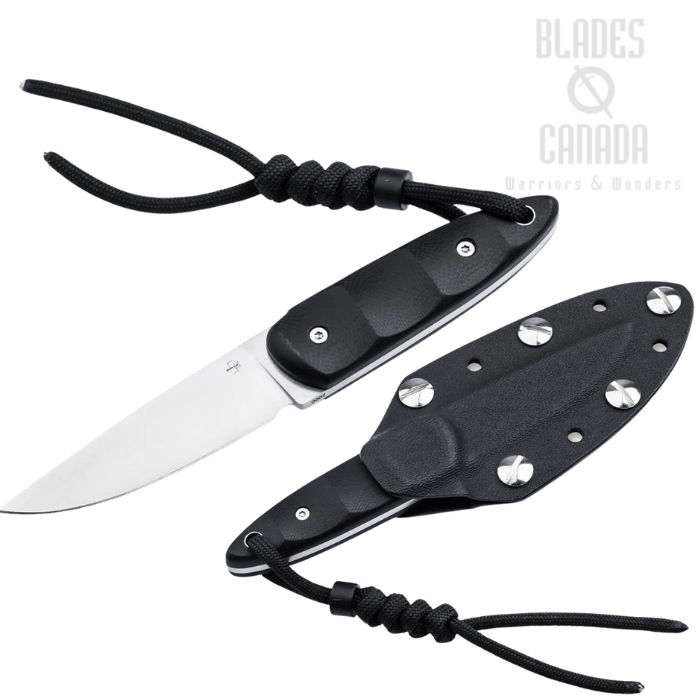 Boker Plus Pollywog Fixed Blade Knife, Nitro-V Steel, G10 Black, Kydex Sheath, 02BP0005 Boker Plus Pollywog Fixed Blade Knife, Nitro-V Steel, G10 Black, Kydex Sheath, 02BP0005