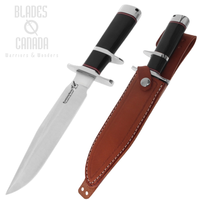 Blackjack Classic Model 7 Subhilt Fixed Blade Knife, A2 Satin, Micarta Black, Leather Sheath, BCB7BMSH Blackjack Classic Model 7 Subhilt Fixed Blade Knife, A2 Satin, Micarta Black, Leather Sheath, BCB7BMSH