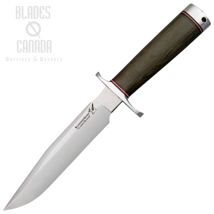 Blackjack Classic Model 7 Fixed Blade Knife, A2 Steel, Micarta Green, Leather Sheath, BCB7GM (image for) Blackjack Classic Model 7 Fixed Blade Knife, A2 Steel, Micarta Green, Leather Sheath, BCB7GM