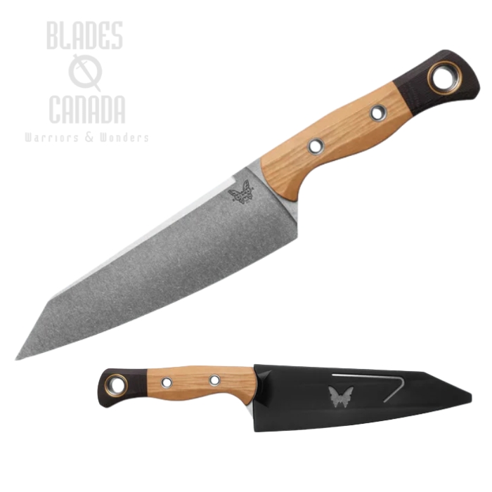 Benchmade Wildcoast Master Utility Knife, CPM-154 Satin 6.83", Richlie Maple/G10 Black, 4070-02 (image for) Benchmade Wildcoast Master Utility Knife, CPM-154 Satin 6.83", Richlie Maple/G10 Black, 4070-02