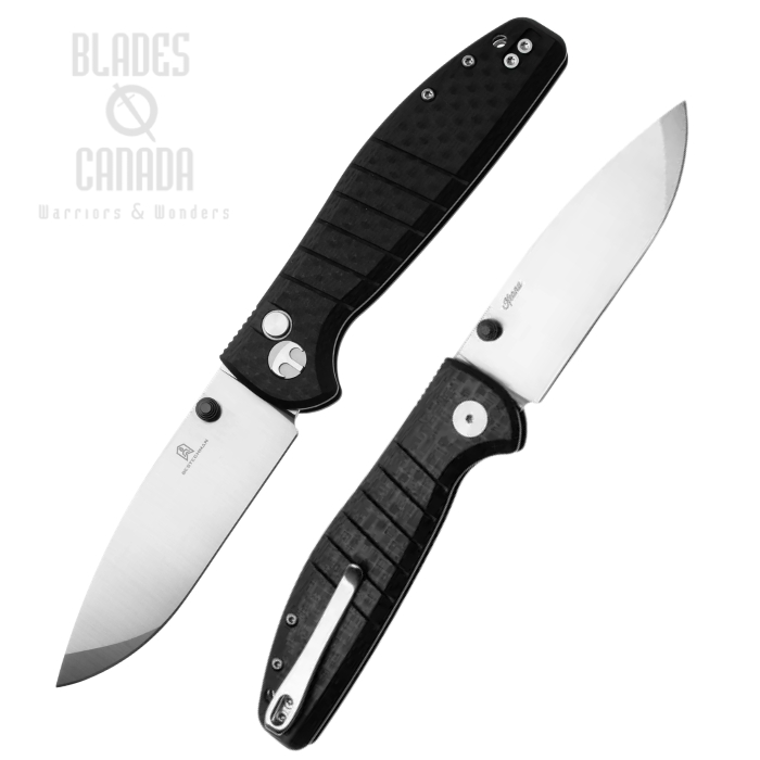 Bestechman Goodboy Button Lock Folding Knife, D2 Satin, G10 Black, BMK04K (image for) Bestechman Goodboy Button Lock Folding Knife, D2 Satin, G10 Black, BMK04K