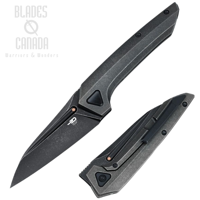 Bestech VK-NAVI Folding Knife, MagnaCut Black SW, Titanium Black Bronze, BT2404A