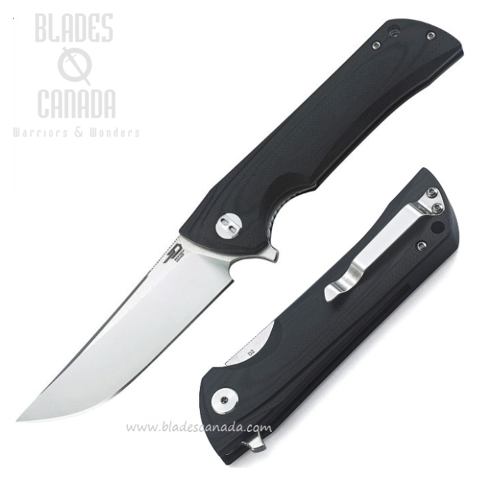 Bestech Paladin Flipper Folding Knife, D2 Two-Tone, G10 Black, BG13A-1