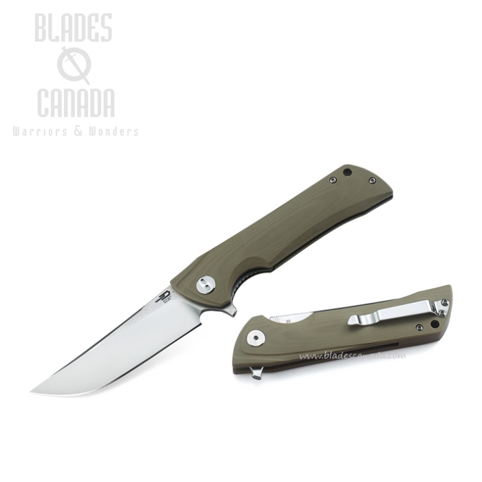 Bestech Paladin Flipper Folding Knife, D2 Two-Tone, G10 Tan, BG13B-1