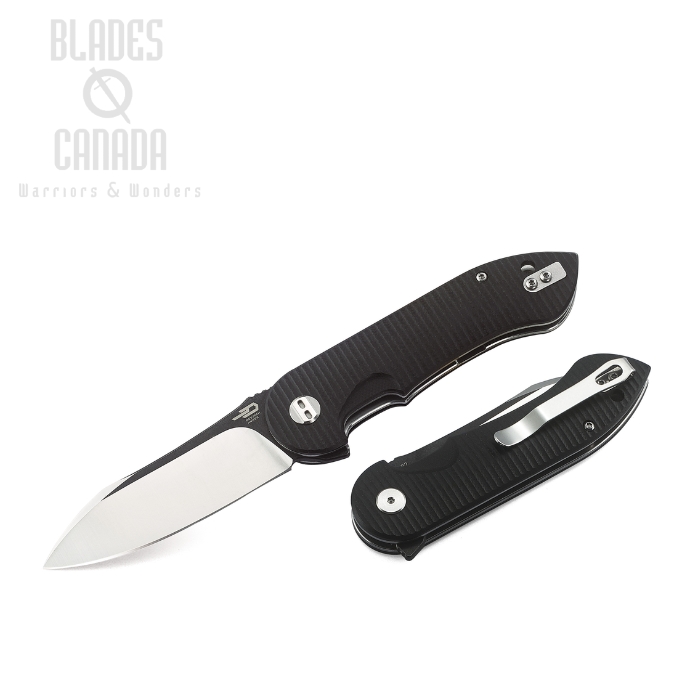 Bestech Torpedo Flipper Folding Knife, D2 Two-Tone, G10 Black, BG17A2