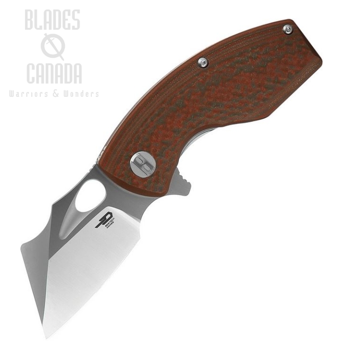 Bestech Lizard Flipper Folding Knife, D2 Two-Tone, G10 Orange/Green, BG39B (image for) Bestech Lizard Flipper Folding Knife, D2 Two-Tone, G10 Orange/Green, BG39B