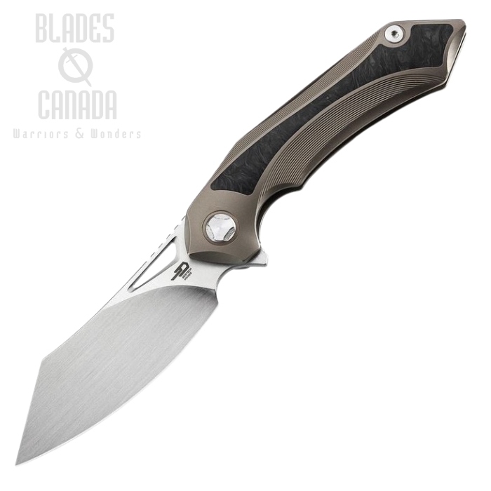 Bestech Kasta Flipper Framelock Knife, M390, Titanium Bronze, BT1909D (image for) Bestech Kasta Flipper Framelock Knife, M390, Titanium Bronze, BT1909D