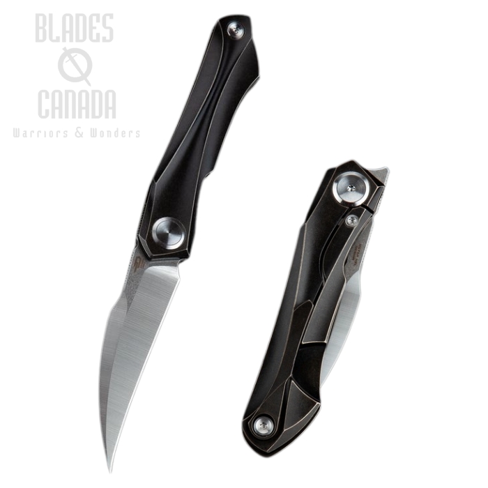 Bestech Ivy Flipper Framelock Knife, S35VN, Titanium Black, BT2004A (image for) Bestech Ivy Flipper Framelock Knife, S35VN, Titanium Black, BT2004A
