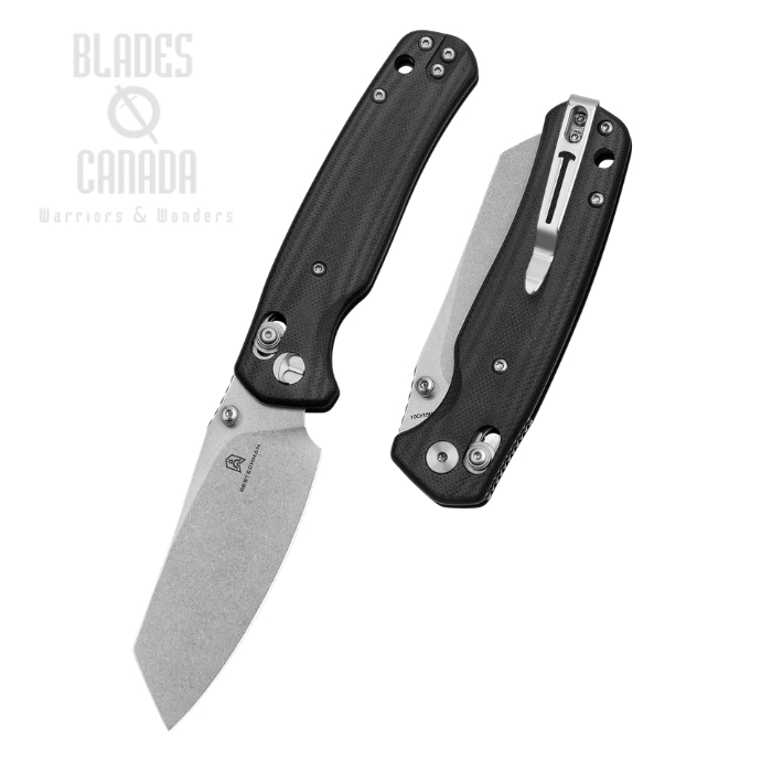 Bestechman Cicada's Wing B-Lock Folding Knife, 10Cr15MoV Stonewash, G10 Black, BMK06I (image for) Bestechman Cicada's Wing B-Lock Folding Knife, 10Cr15MoV Stonewash, G10 Black, BMK06I