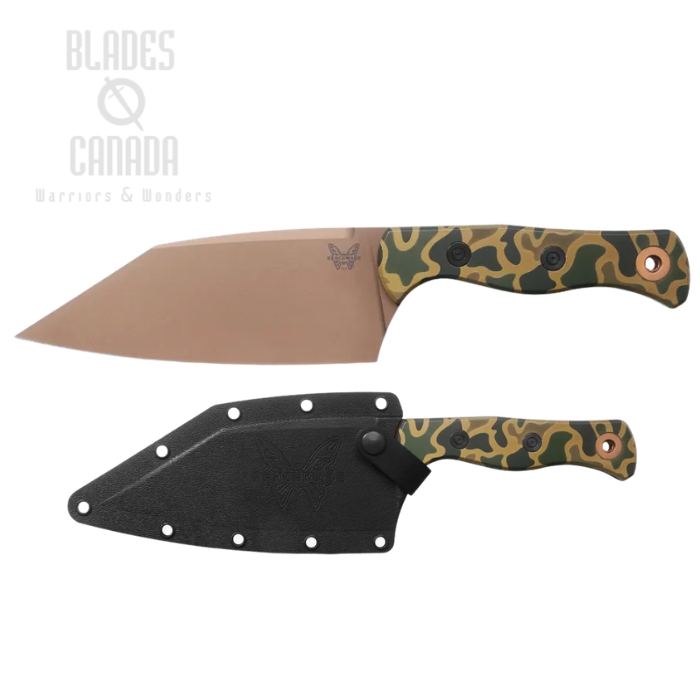 Benchmade Station Fixed Blade Knife, Limited Edition, CPM-154 Flat Dark Earth, Aluminum Camo, Kydex Sheath, 4010FE-2601 (image for) Benchmade Station Fixed Blade Knife, Limited Edition, CPM-154 Flat Dark Earth, Aluminum Camo, Kydex Sheath, 4010FE-2601