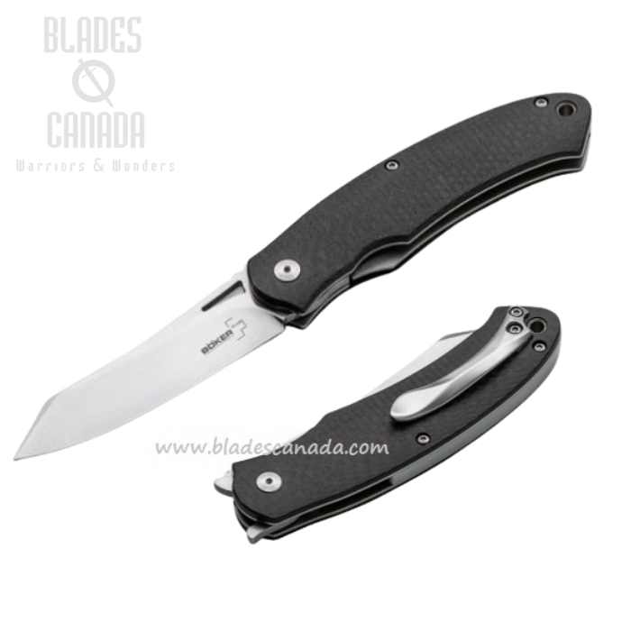 Boker Plus Takara Flipper Folding Knife, D2, Carbon Fiber, 01BO894