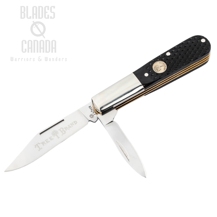 Boker Treebrand 2BLD Slipjoint Folding Knife, D2 Satin, Checkered Bone Black, 110893 (image for) Boker Treebrand 2BLD Slipjoint Folding Knife, D2 Satin, Checkered Bone Black, 110893