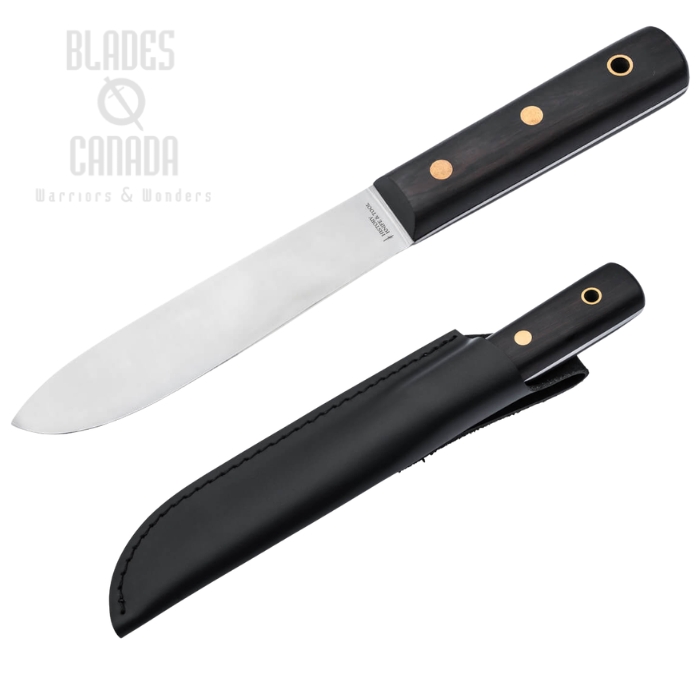 Boker History Knife & Tool Sailor's Fixed Blade Knife, 1.4116 Stainless, Ebony Handle, Leather Sheath, 02HY005 (image for) Boker History Knife & Tool Sailor's Fixed Blade Knife, 1.4116 Stainless, Ebony Handle, Leather Sheath, 02HY005