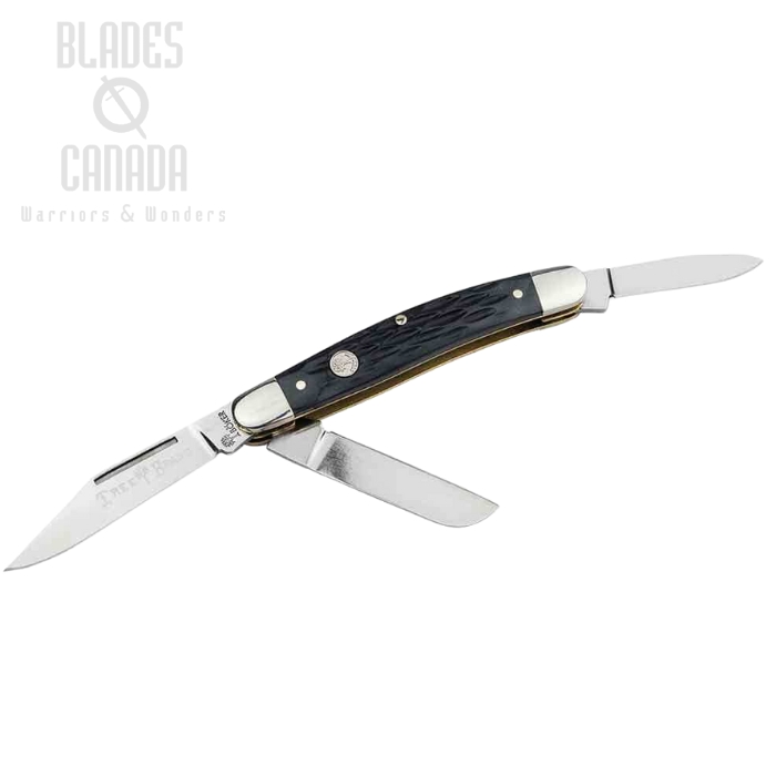 Boker Germany Traitional 2.0 Medium Stockman, D2, Jigged Bone Black, 110853