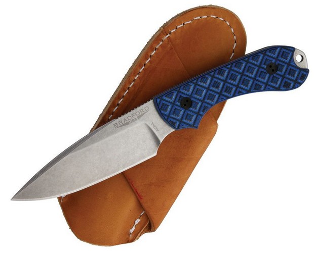 Bradford Guardian 3 Fixed Blade Knife, AEB-L Stonewash, G10 Black/Blue,3FE013A Bradford Guardian 3 Fixed Blade Knife, AEB-L Stonewash, G10 Black/Blue,3FE013A