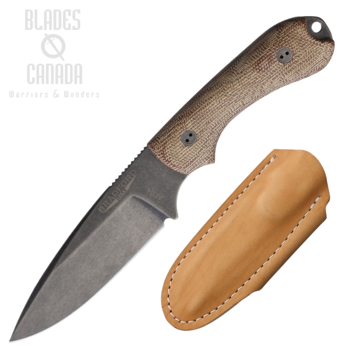 Bradford Guardian 3.2 Fixed Blade Knife, AEB-L Nimbus, 3D Micarta Natural, BRAD32FE104NA