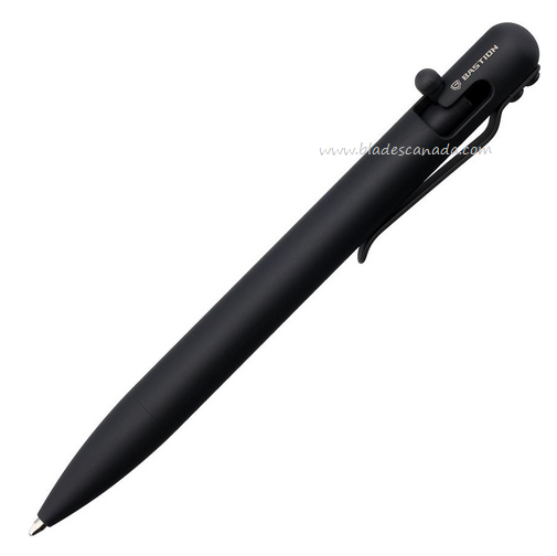 Bastion Bolt Action Pen, Zirconium w/ Titanium Pocket Clip, BSTN260
