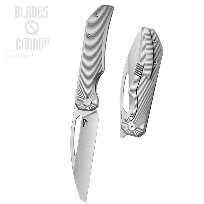 Bestech Taipan Framelock Folding Knife, MagnaCut Satin, Titanium Grey, BT2503C (image for) Bestech Taipan Framelock Folding Knife, MagnaCut Satin, Titanium Grey, BT2503C