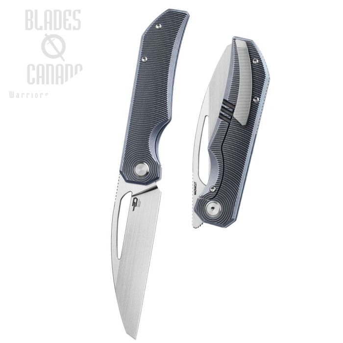 Bestech Taipan Framelock Folding Knife, MagnaCut Satin, Titanium Blue, BT2503D (image for) Bestech Taipan Framelock Folding Knife, MagnaCut Satin, Titanium Blue, BT2503D