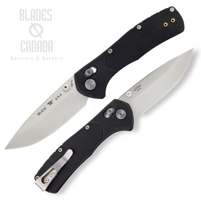 Buck 791 Range Pro Crossbar Lock Folding Knife, 154CM Satin, GFN Black, 0791BKS1 (image for) Buck 791 Range Pro Crossbar Lock Folding Knife, 154CM Satin, GFN Black, 0791BKS1