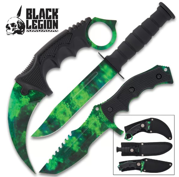 Black Legion Poison Cloud Triple Knife Set, BV582
