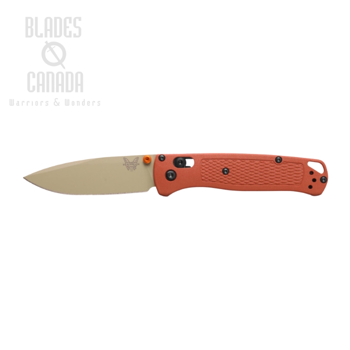 Benchmade Bugout Folding Knife, CPM S30V Cerakote, Grivory Rust Orange, 535TN-10