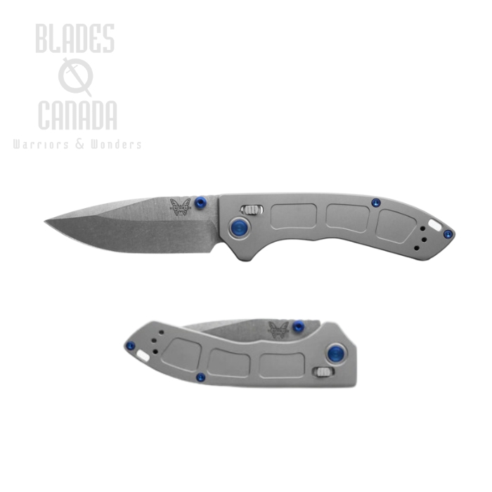 (Coming Soon) Benchmade Mini Narrows Folding Knife, 20CV Steel, Titanium Handle, 743