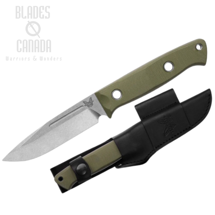 Benchmade Sibert Bushcrafter Fixed Blade Knife, CPM S30V, G10 OD Green/Red, 163-1 (image for) Benchmade Sibert Bushcrafter Fixed Blade Knife, CPM S30V, G10 OD Green/Red, 163-1