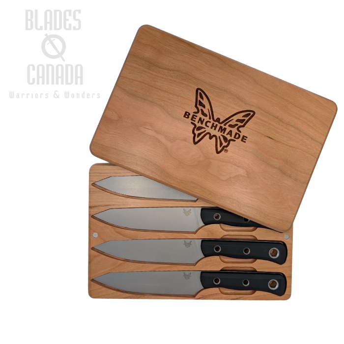 Benchmade Kitchen Custom Table Knife Set, 154CM, SW, G10/Richlite/Carbon Fiber, 4001