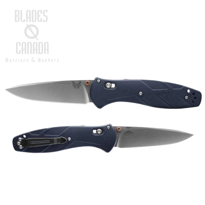 Benchmade Barrage Axis Lock Folding Knife, Assisted Opening, CPM S30V SW, Richlite Blue Canyon, 581-03