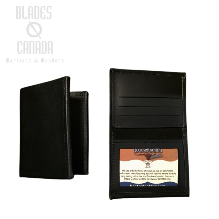 Boston Leather 165S-1ID Book Style Wallet w/ ID Window (image for) Boston Leather 165S-1ID Book Style Wallet w/ ID Window