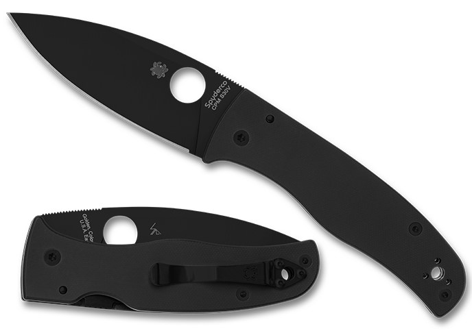 Spyderco Bodacious Folding Knife, CPM S30V Black, G10 Black, C263GPBK