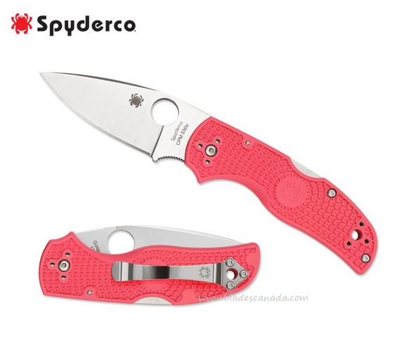 Spyderco Native Folding Knife, CPM-S30VN, FRN Pink, C41PPN5