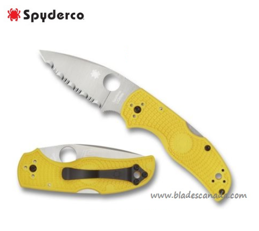 Spyderco Native 5 Folding Knife, Magnacut, FRN Yellow, C41SYL5