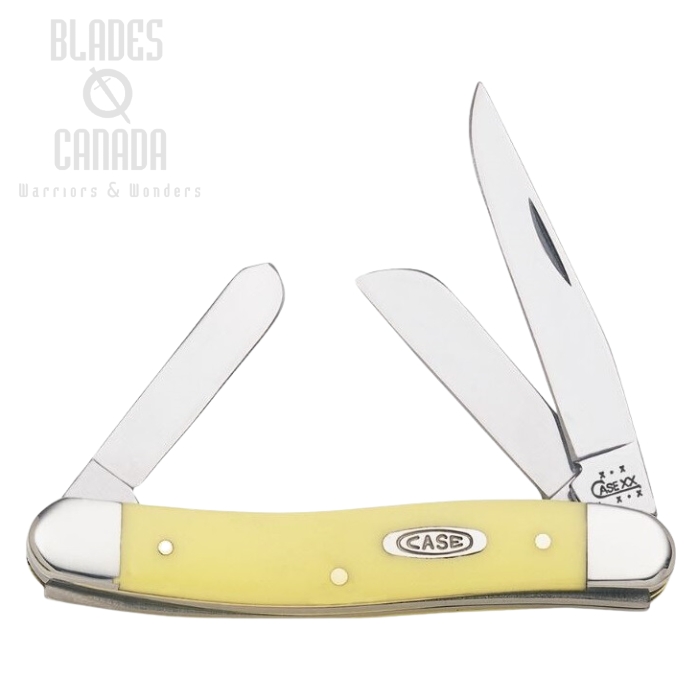 Case Stockman Folding Knife, Yellow Handle, 00035