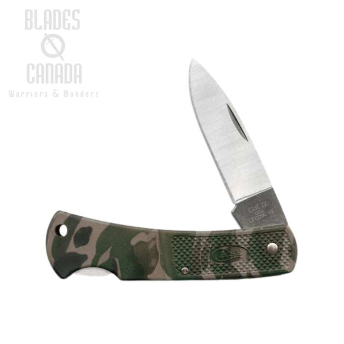 Case Caliber Small Folding Knife, Stainless Steel, Zytel Camo, 00662