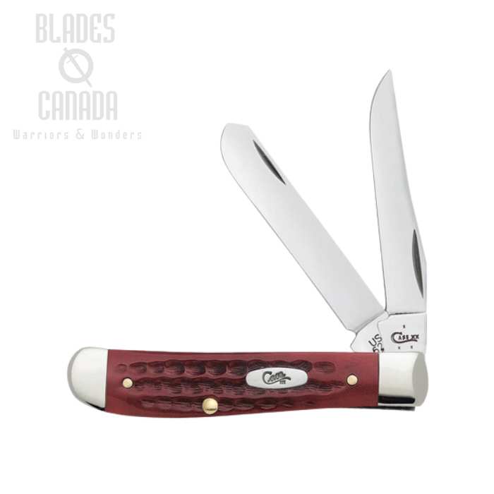 Case Mini Trapper Slipjoint Folding Knife, Stainless, Old Red Bone, 00784