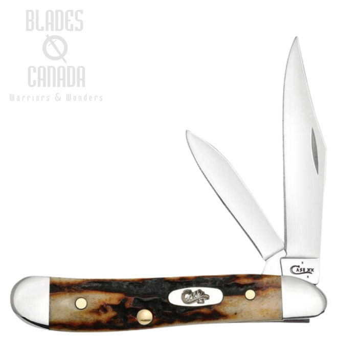 Case Peanut Slipjoint Folding Knife, Stainless Steel, Red Stag, 09443