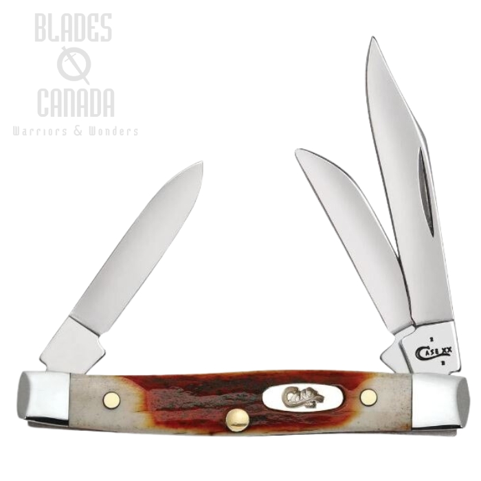 Case Small Stockman Slipjoint Folding Knife, Stag Red, 09449